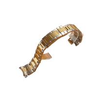 EDVENA 20 Mm Edelstahlarmband Vintage Uhrenarmband Kompatibel Mit Rolex Submariner 16610(Color:Silver Gold logo)