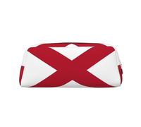 EdWal Alabama Federmäppchen mit Staatsflaggen-Druck, großes Federmäppchen, Schreibwaren, Stiftetasche, Büro, Uni, Schule, Make-up-Tasche, silber, Einheitsgröße, Kulturbeutel