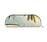 EdWal Bus-Strand-Make-up-Tasche, Federmäppchen, Federmäppchen, stilvolles Federmäppchen für Damen, Reise-Kosmetiktasche, silber, Einheitsgröße, Kulturbeutel