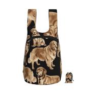 EdWal Faltbarer Rucksack mit Golden Retriever-Druck, leicht, Wandertasche, weicher Reiserucksack für Arbeit und Fitnessstudio