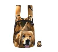 EdWal Faltbarer Rucksack mit Golden Retriever-Druck, leicht, Wandertasche, weicher Reiserucksack für Arbeit und Fitnessstudio