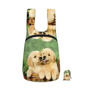 EdWal Faltbarer Rucksack mit Golden Retriever-Motiv, leicht, Wandertasche, weicher Reiserucksack für Arbeit und Fitnessstudio