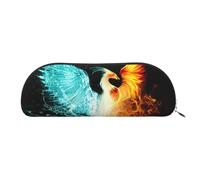 EdWal Fire and Water Phoenix Print - Stifteetui Stilmäppchen für Frauen, Reise Kosmetiktasche, ysilver, Taglia Unica, Beauty Case