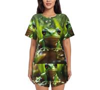 EdWal Frosch- und Regenaufdruck, Schwarz , 3XL