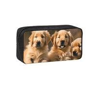 EdWal Golden Retriever Federmäppchen mit Reißverschluss, strapazierfähig, mit Aufdruck und Aufschrift "Golden Retriever"