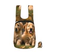 EdWal Golden Retriever Rucksack, Motiv: Hunde, Welpen, Haustiere, faltbar, leicht, Wandertasche, weicher Reiserucksack für Arbeit und Fitnessstudio