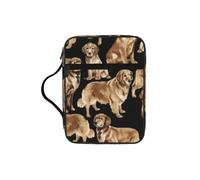 EdWal Golden Retrievers Print Bibeltasche Kosmetiktasche mit stabilem Griff Kulturbeutel Tablet-Hülle Kleine Werkzeugtasche für Bücher