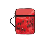 EdWal Kosmetiktasche mit rotem Wassermelonen-Druck, mit stabilem Griff, Kulturbeutel, Tablet-Hülle, kleine Werkzeugtasche für Bücher