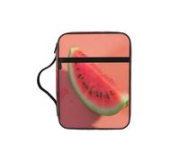 EdWal Kosmetiktasche mit rotem Wassermelonen-Druck, mit stabilem Griff, Kulturbeutel, Tablet-Hülle, kleine Werkzeugtasche für Bücher