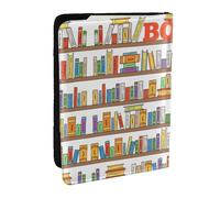 EdWal Lustige Reisepasshülle mit Kartenfach, Leder, für Damen, Herren, Familienausweis, Reisen, Schwarz , Einheitsgröße