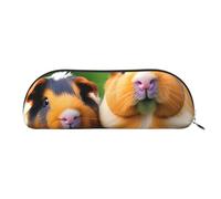 EdWal Make-up-Tasche mit niedlichem Meerschweinchen-Aufdruck, Federmäppchen, Federmäppchen, stilvolles Federmäppchen für Frauen, Reise-Kosmetiktasche, gold, Einheitsgröße, Kulturbeutel