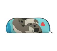 EdWal Make-up-Tasche mit süßem Otter-Druck, Federmäppchen, Federmäppchen, stilvolles Federmäppchen für Damen, Reise-Kosmetiktasche, Silber, One Size, Kulturbeutel