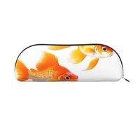 EdWal Niedliche Make-up-Tasche mit Goldfisch-Druck, Federmäppchen, Federmäppchen, stilvolles Federmäppchen für Damen, Reise-Kosmetiktasche, silber, Einheitsgröße, Kulturbeutel