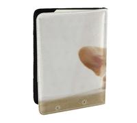 EdWal Reisepasshülle aus Leder mit niedlichem Corgi-Druck, mit Kreditkartenfach, für Damen, Herren, Familienausweis, Reisen, Schwarz , Einheitsgröße