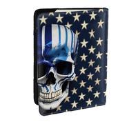 EdWal Reisepasshülle mit Kreditkartenfach, Leder, für Damen, Herren, Familienausweis, Reisen, Schwarz , Einheitsgröße