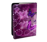 EdWal Reisepasshülle mit Kreditkartenfach, Leder, für Damen, Herren, Familienausweis, Reisen, Schwarz , Einheitsgröße