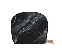 EdWal Schwarz Marmor Druck Kartenetui Uni Kreditkartenetui für Damen und Herren Leder Kartenhalter Slim Visitenkarte, weiß, Einheitsgröße