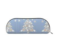 EdWal Seashell Schminktasche mit Weihnachtsdruck, Federmäppchen, Federmäppchen, stilvolles Federmäppchen für Damen, Reise-Kosmetiktasche, gold, Einheitsgröße, Kulturbeutel