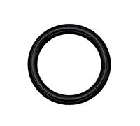 eeddoo Piercing-Ring Segment-Clicker Segment-Ring Schwarz Edelstahl 2,0 mm x 12 mm