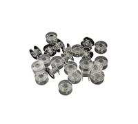 EEEBLBXNQ 10/20/30/40/50 Stück transparente Nähmaschinenspulen, Leere Kunststoffspulen for den Heimgebrauch, Zubehör for Universalgarne(50pcs)