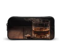 Eekstdbn Federmäppchen für Zigarren und Whiskey, Büro, Schreibwaren, Organizer, einfacher stabiler Reißverschluss, tragbar, für Büro, Reisen, Mehrzwecktasche