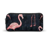 Eekstdbn Federmäppchen im Flamingo-Stil, für Büro, Schreibwaren, Organizer, einfacher stabiler Reißverschluss, tragbar, für Büro, Reisen, Mehrzwecktasche