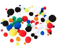 EFCO Pompons für 7/10/15/20/25 mm Besätze, Mehrfarbig, 75 Stück