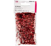 Efco Runde, vertiefte Pailletten, rot, 6 mm, 40 g, 4.000 Stück