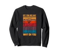 Eff You See Kay Retro Goth Skelett Schädel Kaffee Trinken Sweatshirt