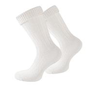 Effeet 1 Paar Kurze Trachtensocken für Herren und Damen mit Edelweiß-Pin, perfekte Trachtenstrümpfe für das Oktoberfest 39-42