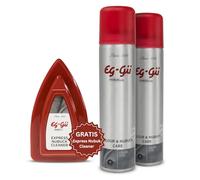 eg-gü Imprägnierspray Wildleder Pflegeset - Schutz & Pflege - Farblos für Nubuk & Rauleder, 2x 250 ml + Wildlederbürste