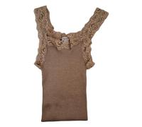 EGI Tanktop für Damen, Wolle, Seide, Baumwolle, elegant, Spitze, Made in Italy, Unterwäsche, Top für Damen