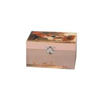 Egmont Toys Musikalische Schmuckdose - Schmuckkästchen Handkurbel-Spieluhr „Ballerina“ in 6 Designs Spiegel & Stauraum, ideal Geschenk ab 3 Jahren (Eichhörnchen)