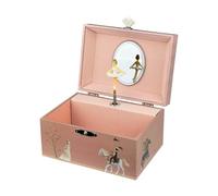 Egmont Toys Musikalische Schmuckdose - Schmuckkästchen Handkurbel-Spieluhr „Ballerina“ in 6 Designs Spiegel & Stauraum, ideal Geschenk ab 3 Jahren (Prinzessin)