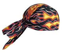 EGOCHEF - Bandana Koch gemustert - 100% Baumwolle, flames, One size