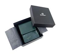 Egoist Premium - Zigarettenetui aus hochwertigem Leder I Zigaretten HülleI Box I Schachtel I Inklusive Feuerzeug Fach I Passend für Zigarettenschachtel in Standardgröße - Grün