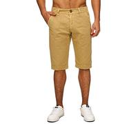 EGOMAXX Shorts Kurze Sommer Chino Hose Freizeit Bermuda Jeans Shorts, Farben:Beige, Größe:29W