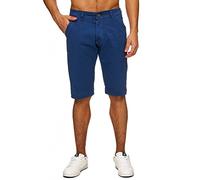 EGOMAXX Shorts Kurze Sommer Chino Hose Freizeit Bermuda Jeans Shorts, Farben:Blau, Größe:30W