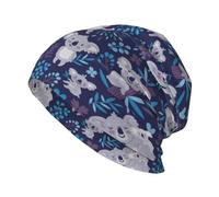 EgoMed Totenkopfmütze, Strickmütze, Polyester-Sturmhaube, Slouchy-Beanie-Mütze, Laufmütze, süße Koalabären, Tiere, Australien