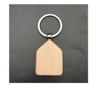 Egurs Blanko Holz Schlüsselanhänger DIY Wooden Keychain Schlüsselring zum Basteln Schlüsselbund aus Naturholz Holzanhänger Schlüssel Anhänger für Malerei, Dekoration, Geschenke 16# 15 Stück