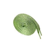 Egurs Glitzer Schnürsenkel 1 Paar 110cm Bunt Metallisch Flache Schnürsenkel Reißfest Bling Schuhbänder Shoelaces für Sneakers Sportschuhe Laufschuhe Turnschuhe,16 Farben optional hellgrün