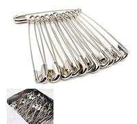 Egurs Große Sicherheitsnadeln, 400 Stück 46 mm Groß aus Metall Silber Nadeln Nähen Basteln Safety Pins 46mm