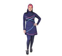 Egypt Bazar Ganzkörper islamischer Badeanzug im Burkini Stil muslimischer Schwimmanzug Hijab (48-50 (XL), Nachtblau)