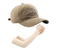 EHDWXVZM 1 Herren-Baseballkappe, 1 Paar Ärmel, Sportmütze, Outdoor-Wandermütze, Verstellbare Baseballkappe