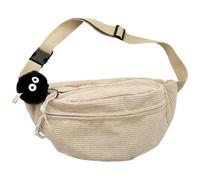 EHDWXVZM 1 Stück Corduroy-Tailentasche, Retro-Cross-Body-Tasche, Taillenbeutel Mit Großer Kapazität, Geeignet Zum Pendeln, Einkaufen Und Reisen.