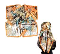 EHDWXVZM 1 Stück Sommer-Damen-Kopftuch, Seiden-Kopftuch, Satin-Kopftuch, Damen-Haarschal, Kopftuch Für Damenhaare, Seiden-Kopftuch Zum Schlafen