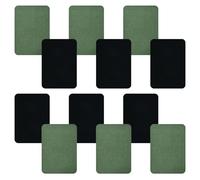 EHDWXVZM 12 Stück Quadratische Baumwollreparaturflecken, Bügelflecken, Kleidungszubehör, DIY -Kleidungsdekorationen.