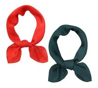 EHDWXVZM 2 Stück Einfarbiger Quadratischer Schal, Weicher Quadratischer Schal, Dekorativer Taschenschal, Kleiner Schal Für Frauen, Eleganter Schal, Quadratischer Satinschal, Mehrzweckschal