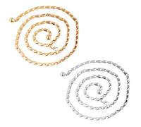 EHDWXVZM 2-Teilige Kettengürtel, Metallkettengürtel, Verstellbare Zierketten, Kettengürtel Für Kleider Und Hemden, Dünne Hosenketten, Modische Taillenkettengürtel, Damen-Taillenketten