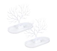 EHDWXVZM 2-Teiliger Schmuckständer Mit Seitlicher Ablage, Schmuckständer, Ohrringständer In Hirschform, Tischständer